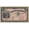 Martinique - Pick 16-2b - 5 francs - 1944 - Etat : SUP