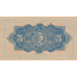 Martinique - Pick 16-2b - 5 francs - 1944 - Etat : SUP+