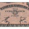 Martinique - Pick 16-2b - 5 francs - 1944 - Etat : SUP