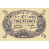 Martinique - Pick 6_3 - 5 francs - Série F.370 - 1945 - Etat : SUP+