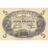 Martinique - Pick 6_3 - 5 francs - Série F.370 - 1945 - Etat : TTB+