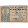 Martinique - Pick 16A - 5 francs - 1941 - Etat : TB+