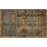 Martinique - Pick 16A - 5 francs - 1941 - Etat : TB+