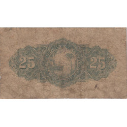 Martinique - Pick 17-1 - 25 francs - 1943 - Etat : B