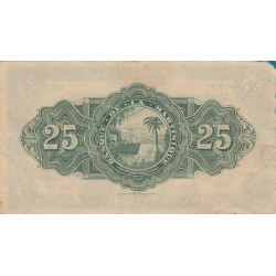 Martinique - Pick 17-1 - 25 francs - 1943 - Etat : TTB+