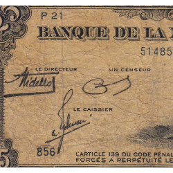 Martinique - Pick 17-1 - 25 francs - 1943 - Etat : TB