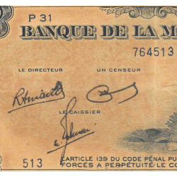 Martinique - Pick 17-3 - 25 francs - 1945 - Etat : SUP