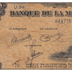 Martinique - Pick 17-3 - 25 francs - 1945 - Etat : AB