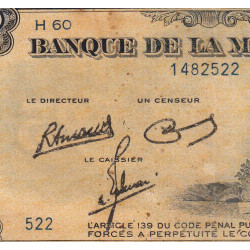 Martinique - Pick 17-3 - 25 francs - 1945 - Etat : TB+