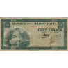 Martinique - Pick 19-1 - 100 francs - 1943 - Etat : TB+
