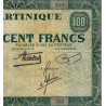 Martinique - Pick 19-1 - 100 francs - 1943 - Etat : TB+