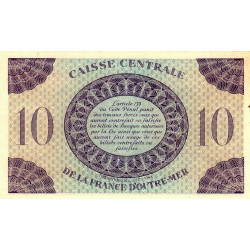 Martinique - Pick 23 - 10 francs - France Outre-Mer - 1944 - Etat : SUP+