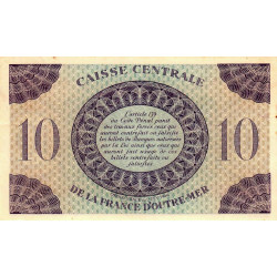 Martinique - Pick 23 - 10 francs - France Outre-Mer - 1944 - Etat : SUP+