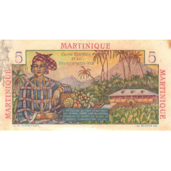 Martinique - Pick 27 - 5 francs - Série J.20 - 1946 - Etat : TB