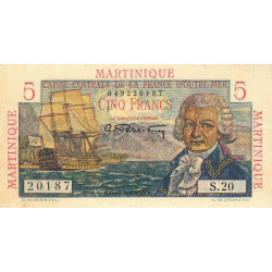 Martinique - Pick 27 - 5 francs - France Outre-Mer - 1947 - Etat : TTB+