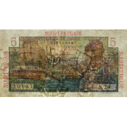 Martinique - Pick 27 - 5 francs - Série S.20 - 1946 - Etat : TTB+