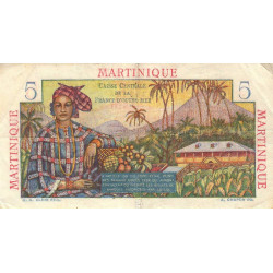Martinique - Pick 27 - 5 francs - Série S.20 - 1946 - Etat : TB+
