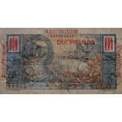 Martinique - Pick 28 - 10 francs - Série C.12 - 1946 - Etat : TTB+