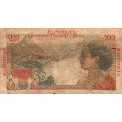 Martinique - Pick 31 - 100 francs - Série J.36 - 1946 - Etat : B+