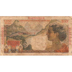 Martinique - Pick 31 - 100 francs - Série V.46 - 1946 - Etat : B