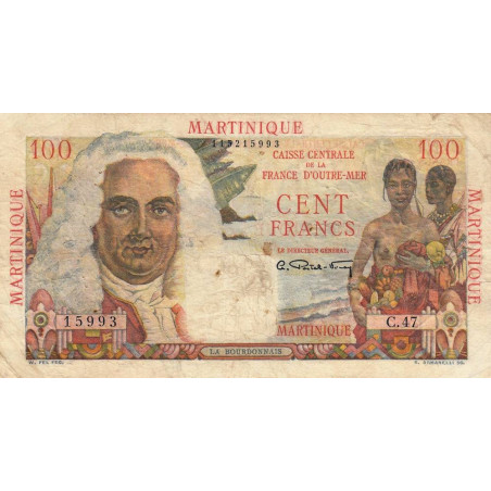 Martinique - Pick 31 - 100 francs - Série C.47 - 1946 - Etat : TTB-