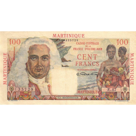 Martinique - Pick 31 - 100 francs - Série E.47 - 1946 - Etat : SUP