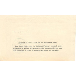 03 - Vichy - Bon de la Défense Nationale - 1916 - 5 francs - Série C - Etat : SPL