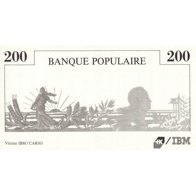 IBM - Semeuse - Format 200 francs MONTESQUIEU - DIS-01-B-02 - Etat : SUP