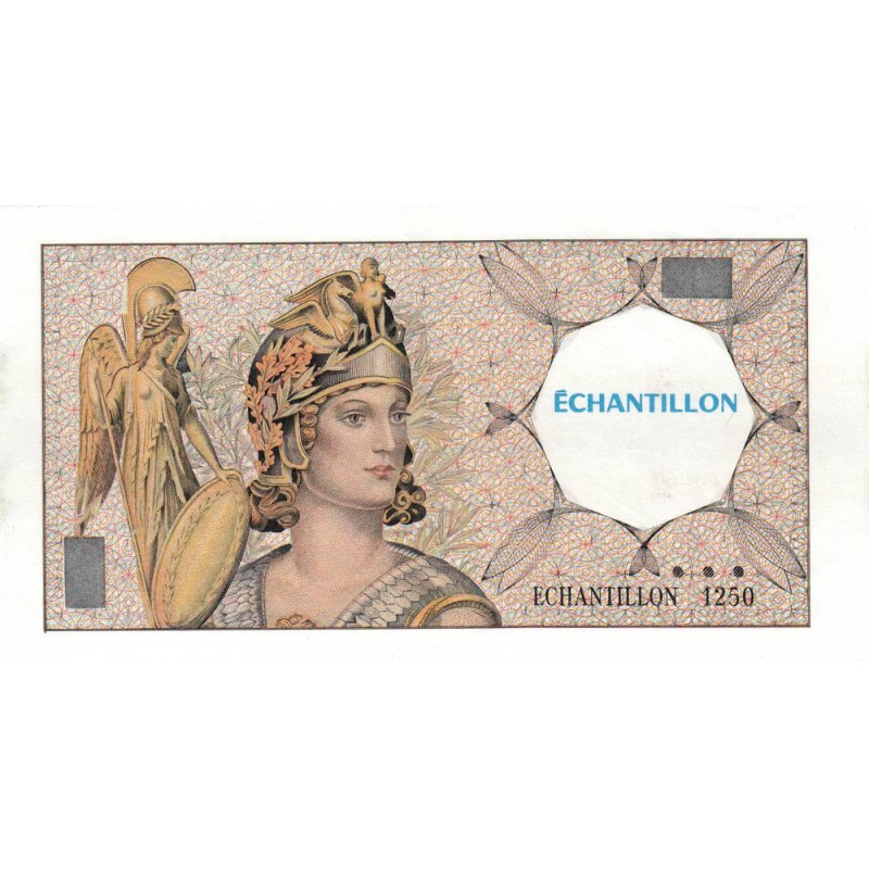 Athena à gauche - Format 100 francs DELACROIX - DIS-03-F-02 - Etat : SUP+