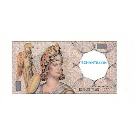 Athena à gauche - Format 500 francs PASCAL - DIS-03-F-04 - Etat : SPL