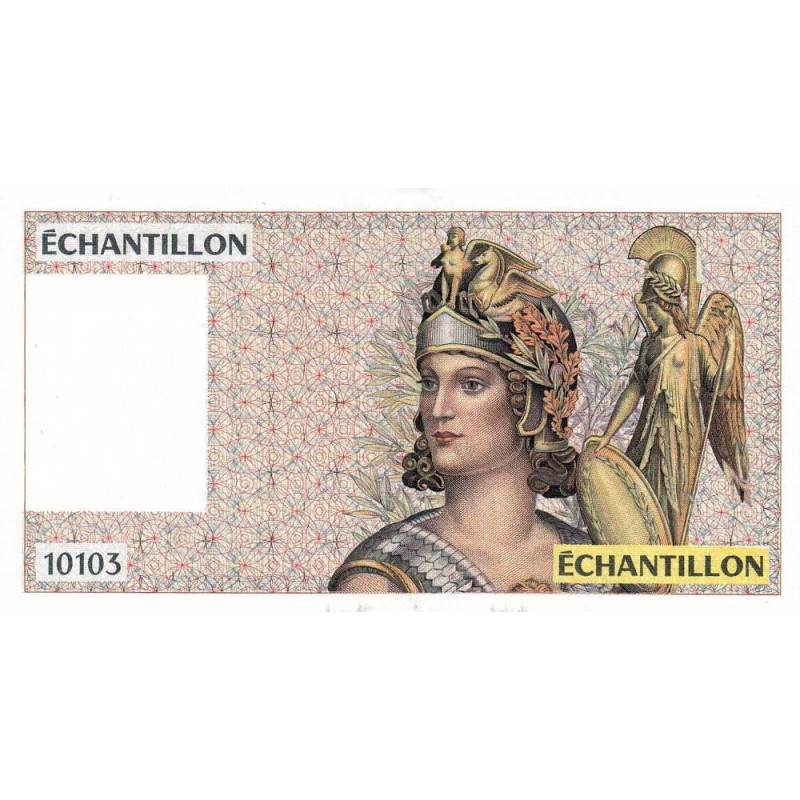 Athena à droite - Format 100 francs DELACROIX - DIS-04-A-03 - Etat : SPL
