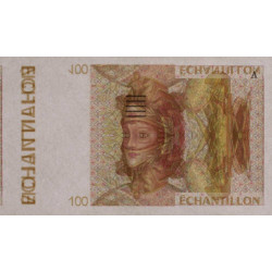 Athena à droite - 100 francs - DIS-04-B-02 - Couleure jaune dominante - Etat : NEUF