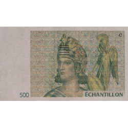 Athena à droite - 500 francs - DIS-04-B-05 - Couleure verte dominante - Etat : NEUF