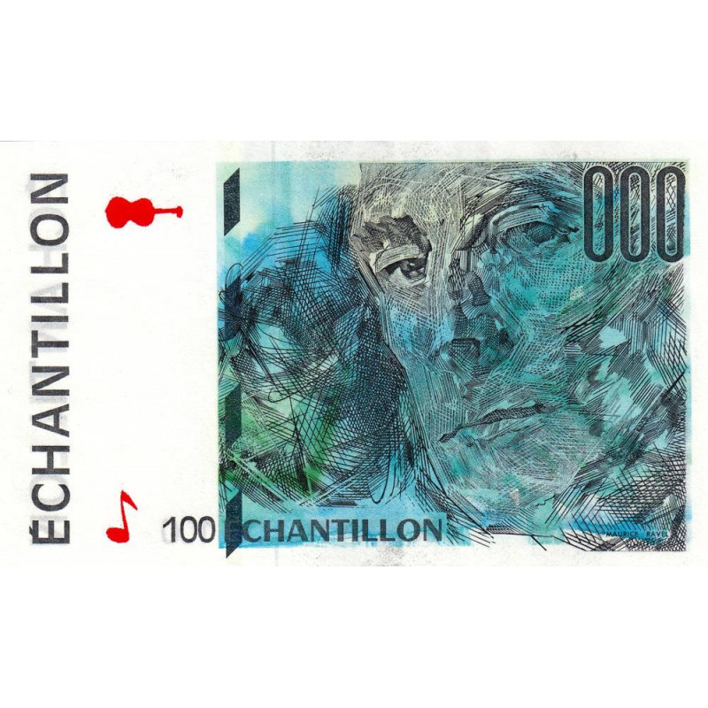 Ravel - Format 100 francs CEZANNE - DIS-05-A-02 - Etat : SUP