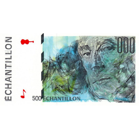 Ravel - Format 500 francs CURIE - DIS-05-A-04 - Etat : NEUF