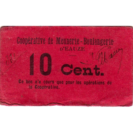 32 - Eauze - Coopérative de Meunerie Boulangerie - 10 centimes - Etat : TTB