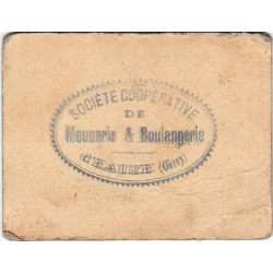 32 - Eauze - Coopérative de Meunerie Boulangerie - Bon pour 1 hectolitre de blé - Série C - Etat : TB+ à TTB