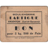 47 - Argenton - Boulangerie Lartigue - Bon pour 2 kg 500 de Pain - Type 2 - Etat : TB+ à TTB