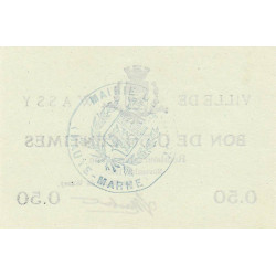 52 - Pirot 36 - Wassy - 50 centimes - Novembre 1915 - Etat : SPL à NEUF