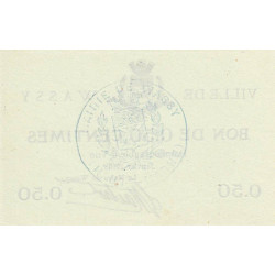 52 - Pirot 43 - Wassy - 50 centimes - Janvier 1916 - Etat : SPL à NEUF