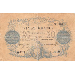 F A46-04 - 18/04/1873 - 20 francs - Type 1871 - Etat : TB-