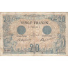 F 09-03 - 25/06/1904 - 20 francs - Noir - Série M.489 - Etat : TB-