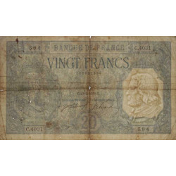 F 11-03a - 23/02/1918 - 20 francs - Bayard - Série C.4031 - Etat : TB-