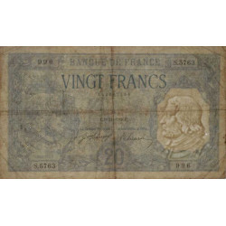 F 11-03a - 09/11/1918 - 20 francs - Bayard - Série S.5763 - Etat : TB+