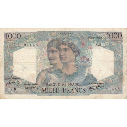 F 41-01 - 12/04/1945 - 1000 francs - Minerve et Hercule - Etat : TB-