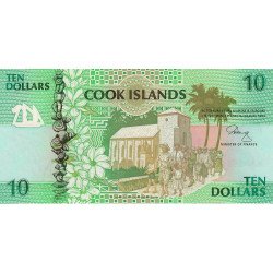 Cook (îles) - Pick 8 - 10 dollars - Série AAA - 1992 - Etat : NEUF