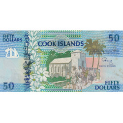 Cook (îles) - Pick 10 - 50 dollars - Série AAA - 1992 - Etat : SUP