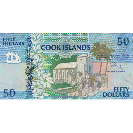 Cook (îles) - Pick 10a - 50 dollars - Série AAA - 1992 - Etat : SUP