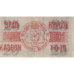 Belgique - Bruge - BR196 - 25 centimes - 01/06/1915 - Etat : SPL