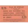 Belgique - Stavelot - ST59 - 25 centimes - 05/10/1915 - Etat : SPL à NEUF